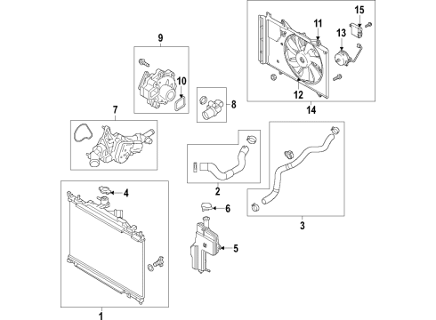 2019 Mazda CX-3 Cooling System Diagram