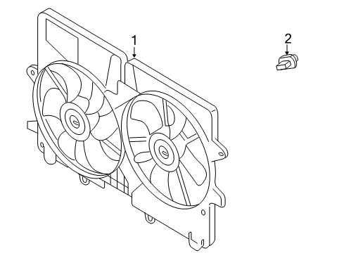 2008 Mazda Tribute Cooling Fan Diagram 2