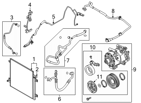 2024 Mazda CX-90 A/C Condenser Diagram 2