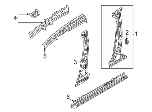 2024 Mazda CX-30 Center Pillar & Rocker