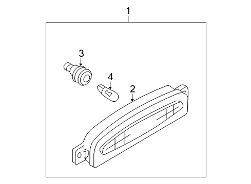 2008 Mazda 3 Socket Diagram for D350-51-584