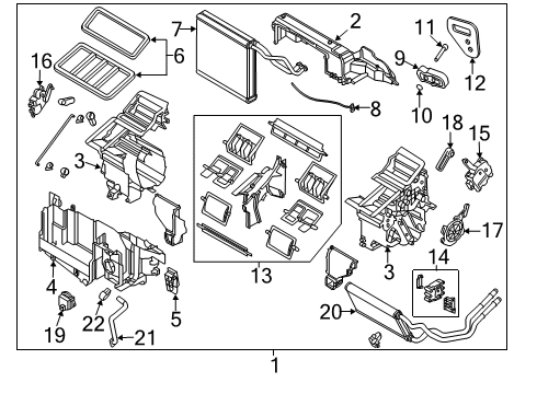 2018 Mazda 6 A/C & Heater Control Units Diagram