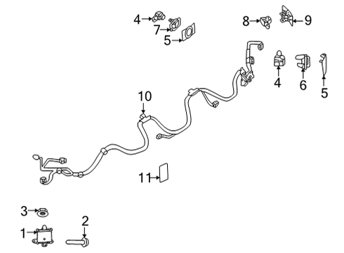 2023 Mazda MX-30 EV Parking Aid Diagram