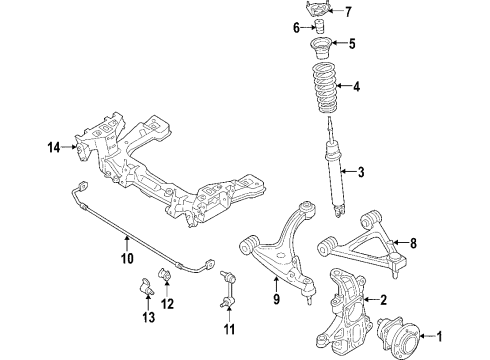 2006 Mazda MX-5 Miata Stabilizer Bar & Components Diagram
