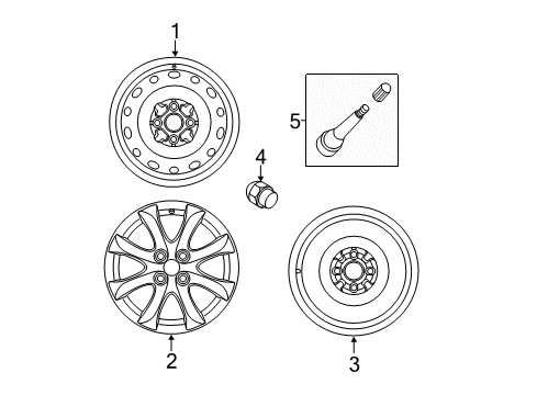 2013 Mazda 2 Wheels