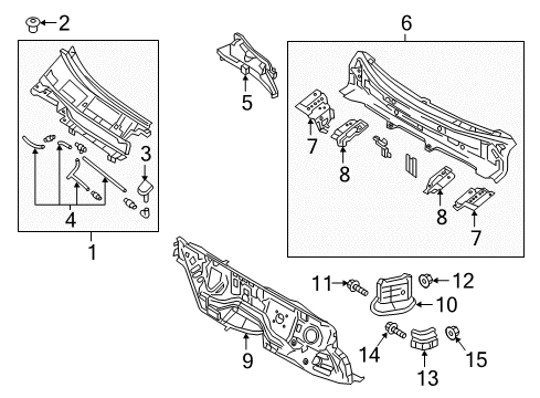 2017 Mazda CX-9 Cowl Diagram