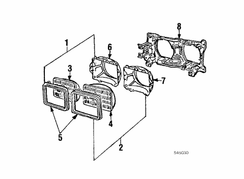 1985 Mazda 626 Headlamps Diagram