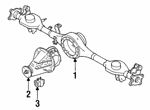 1997 Mazda MPV Axle & Differential - Rear Diagram