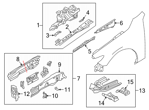 2025 Mazda 3 Structural Components & Rails