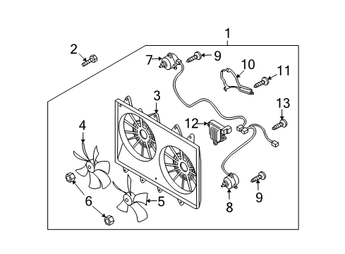 2007 Mazda CX-9 Cooling Fan Diagram