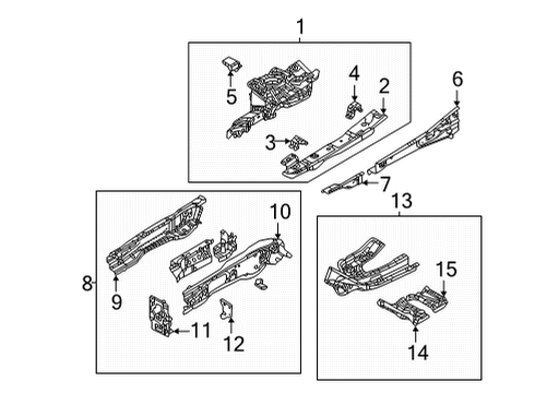 2022 Mazda MX-30 EV Structural Components & Rails