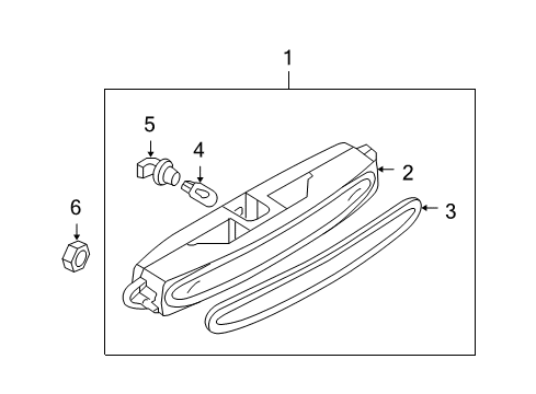 2006 Mazda 6 High Mount Lamps Diagram