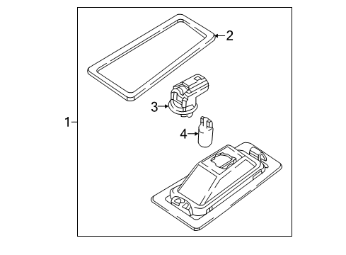 2016 Mazda CX-3 License Lamps Diagram