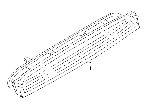 2011 Mazda CX-7 High Mount Lamp Diagram for EG21-51-580D
