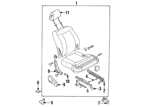 1992 Mazda 323 Seats & Track Components