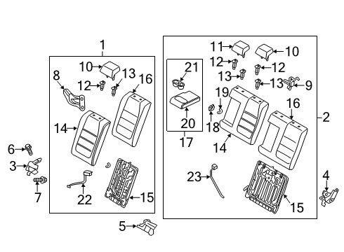 2025 Mazda 3 Rear Seat Components