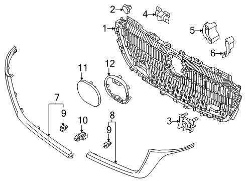 2025 Mazda CX-70 Grille & Components
