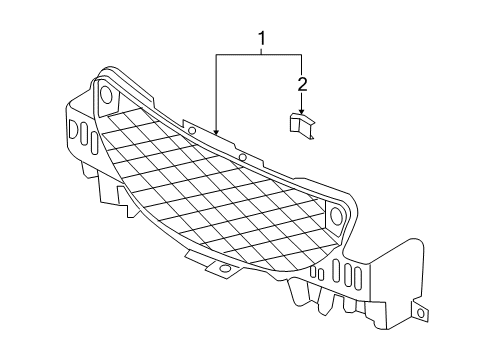 2004 Mazda RX-8 Grille & Components Diagram