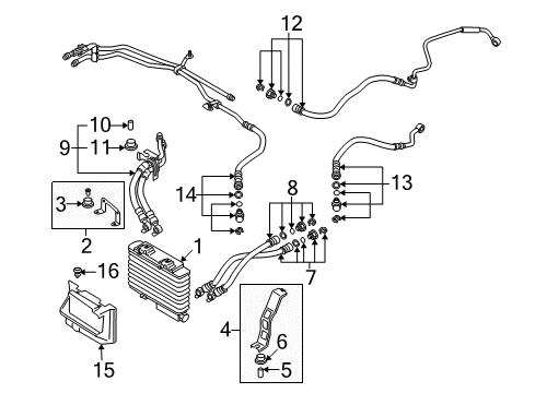 2006 Mazda RX-8 Oil Cooler - Belts Diagram 2