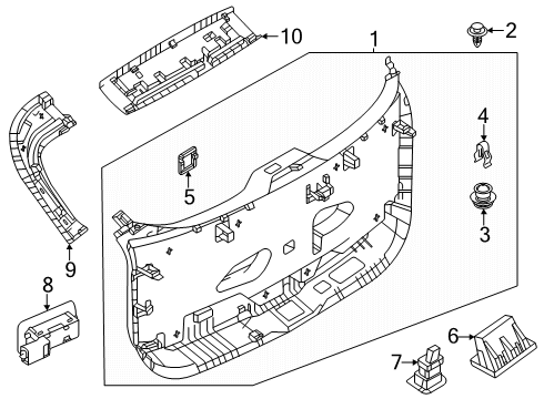 2025 Mazda CX-70 Interior Trim - Lift Gate