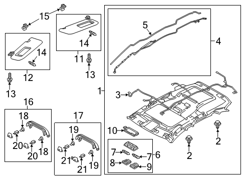 2014 Mazda CX-5 Interior Trim - Roof
