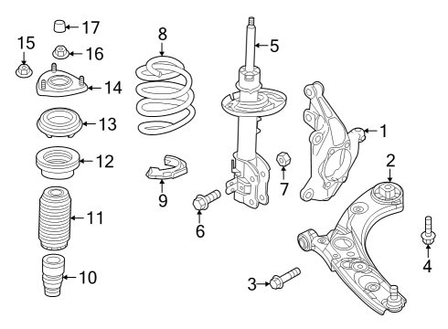 2025 Mazda CX-50 Front Suspension Components