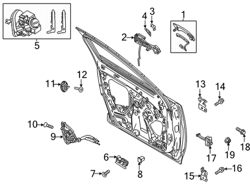2024 Mazda CX-30 Front Door - Lock & Hardware