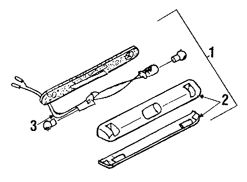 1985 Mazda 626 License Lamps