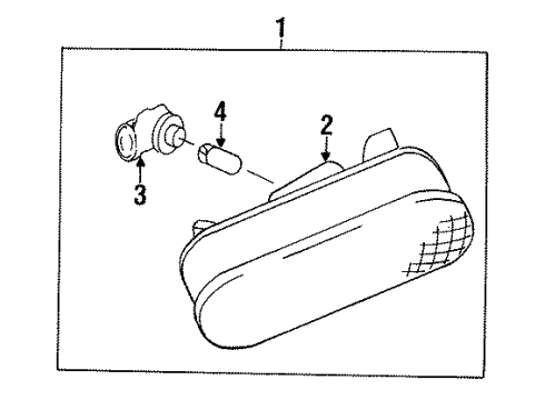 1995 Mazda Protege Side Marker Lamps Diagram