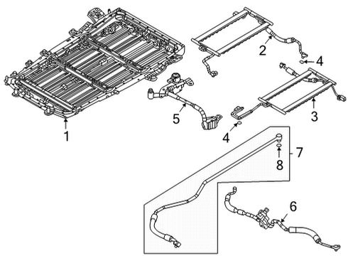2022 Mazda MX-30 EV Cooler Line O-Ring Diagram for MH01-30-2W3