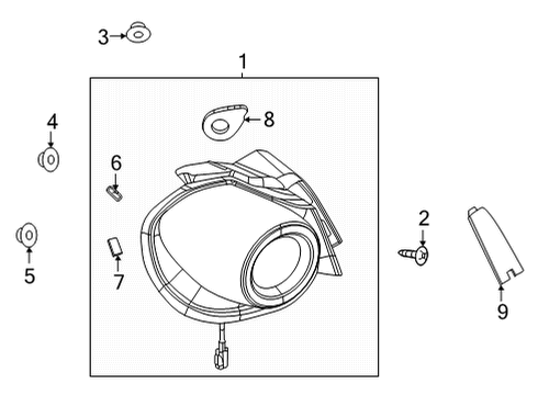 2022 Mazda MX-30 EV Tail Lamp Assembly Diagram for DN4E-51-150