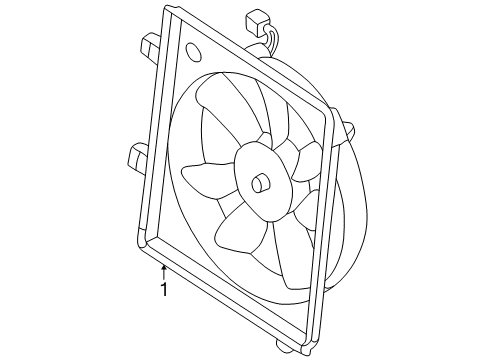 1999 Mazda 626 A/C Condenser Fan Diagram