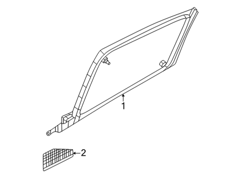 2022 Mazda MX-30 EV Stationary Glass