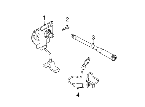 2001 Mazda Tribute Spare Tire Carrier