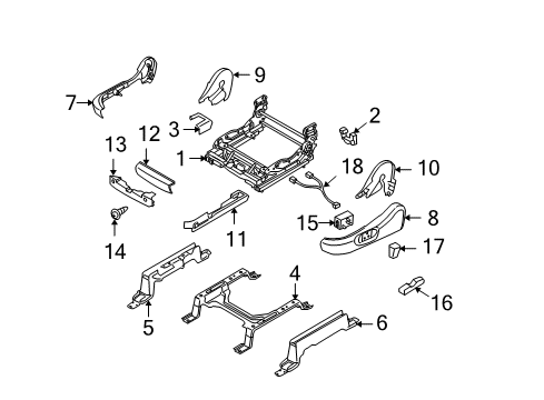 2009 Mazda CX-9 Tracks & Components Diagram 2