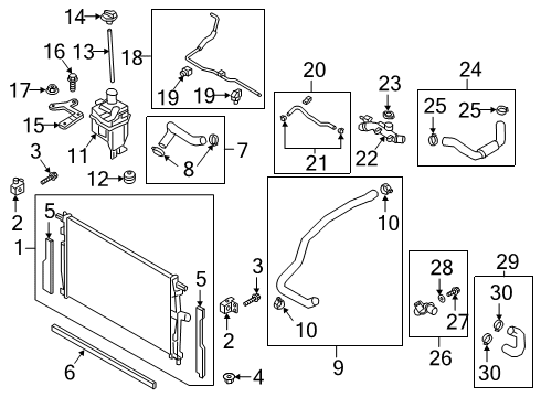 2025 Mazda 3 Radiator & Components Diagram 2