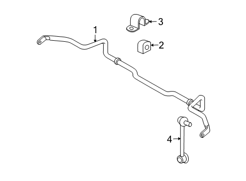 2012 Mazda CX-7 Stabilizer Bar & Components Diagram 2