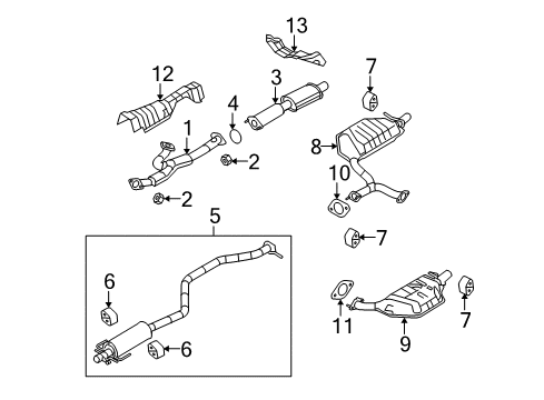 2010 Mazda 6 Exhaust System Diagram 2