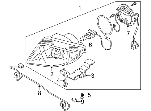 2001 Mazda Protege Fog Lamps Diagram 2