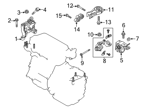 2018 Mazda CX-5 Engine & Trans Mounting Diagram 2