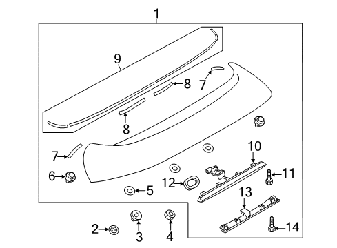2013 Mazda 3 Rear Spoiler Diagram 2