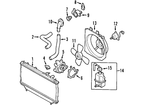 2001 Mazda Protege Cooling Fan Diagram