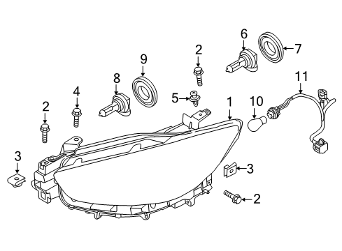 2016 Mazda CX-5 Headlamps Diagram