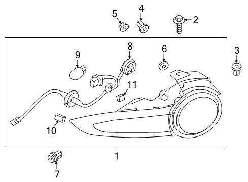 2016 Mazda MX-5 Miata Tail Lamps Diagram