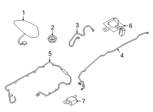 2025 Mazda 3 Antenna & Radio Diagram