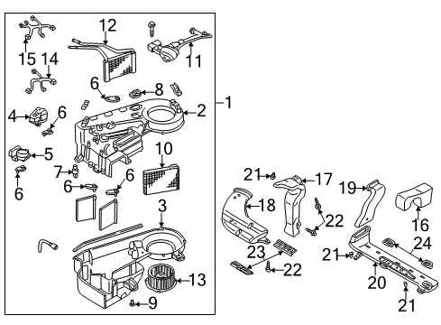 2002 Mazda MPV Auxiliary Heater & A/C Diagram