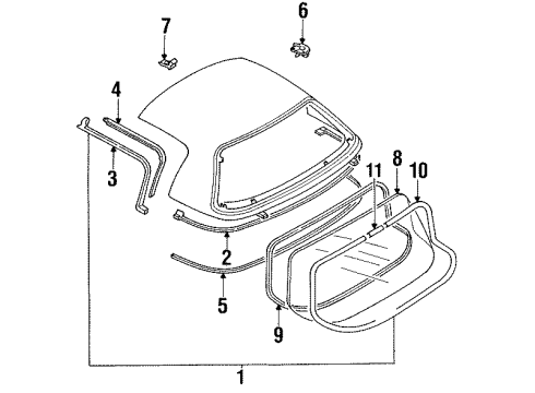 1990 Mazda Miata Removable Hard Top Diagram