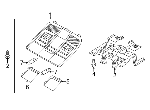 2016 Mazda 6 Overhead Console
