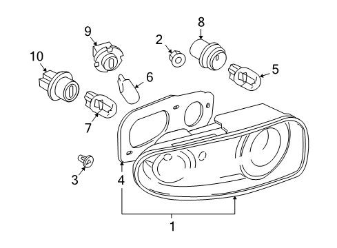 2011 Mazda MX-5 Miata Combination Lamps Diagram