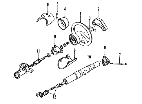 1992 Mazda Navajo Steering Column Diagram